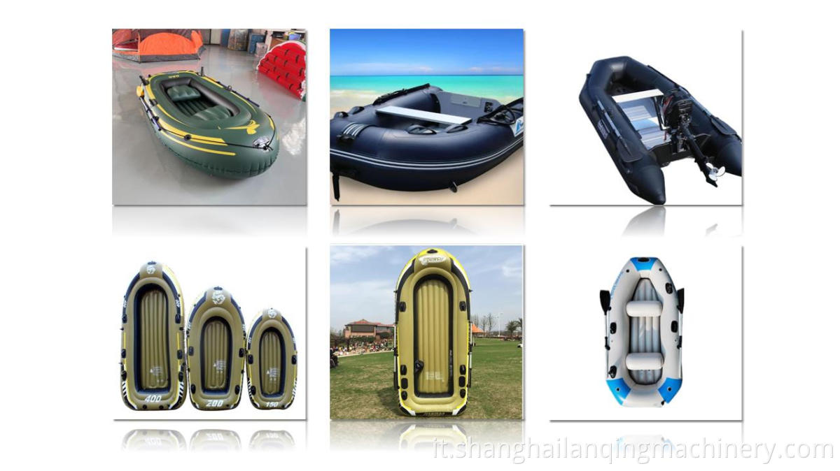 Inflatable lifeboat four column gantry high-frequency machine